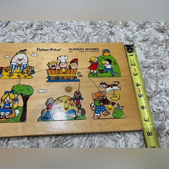 Vintage Wooden Puzzle Fisher Price 1970s - Picture 2 of 5